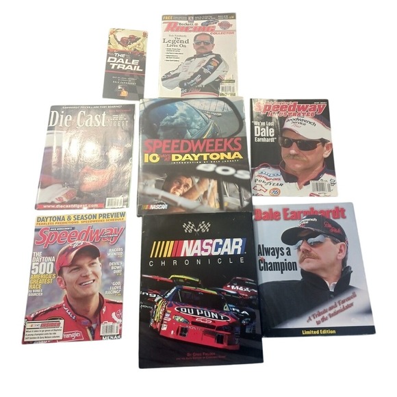 Dale Earnhardt NASCAR Magazines & Book Bundle Book Lot Racing Collector Speedway - Picture 1 of 2